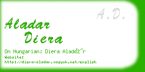 aladar diera business card